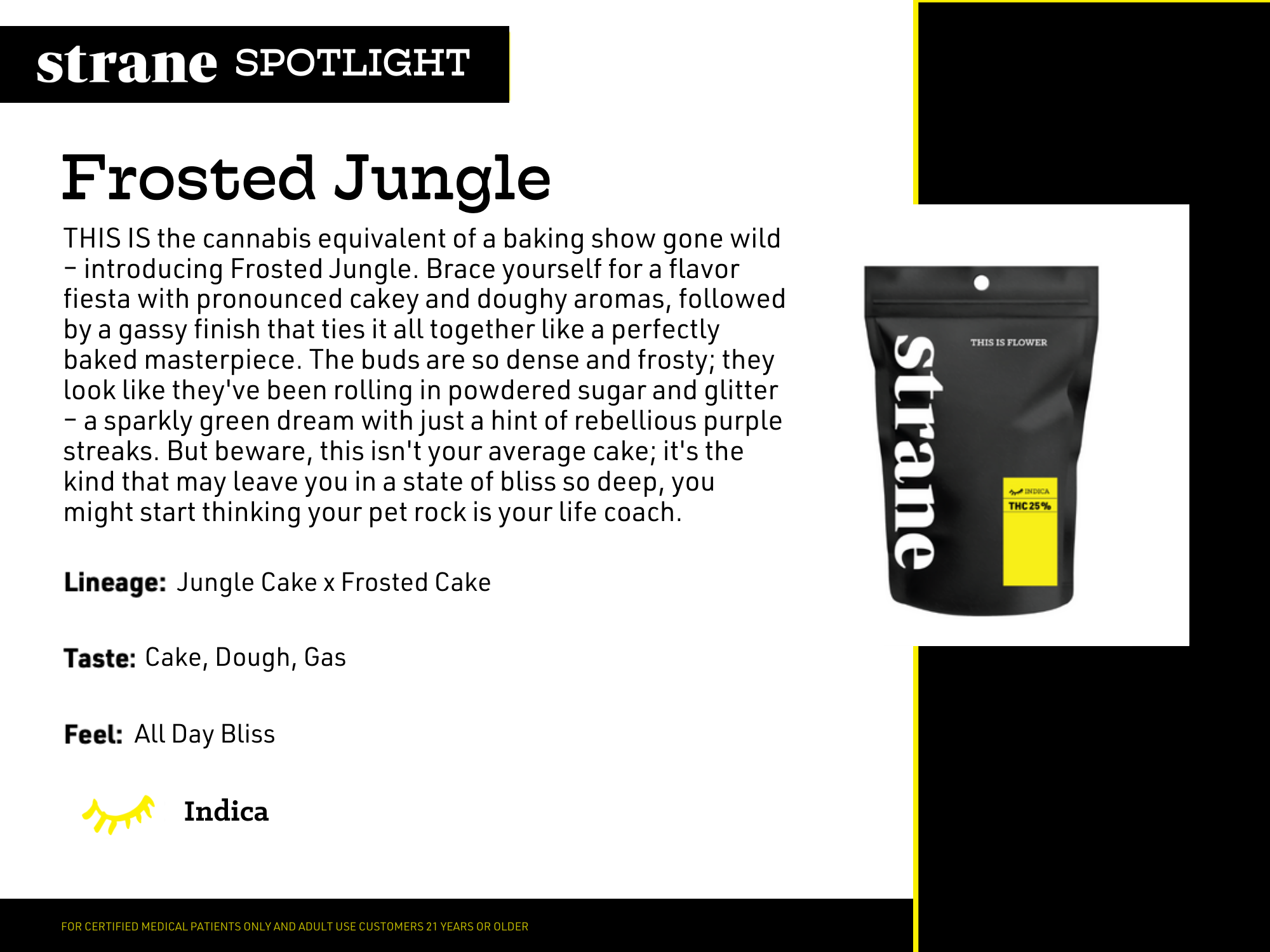Photograph of product: STRANE Stash | Frosted Jungle | 7g smalls | Oui'd