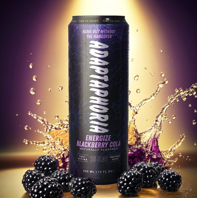 Photograph of product: Energize Blackberry Cola | Seltzer 4Pk