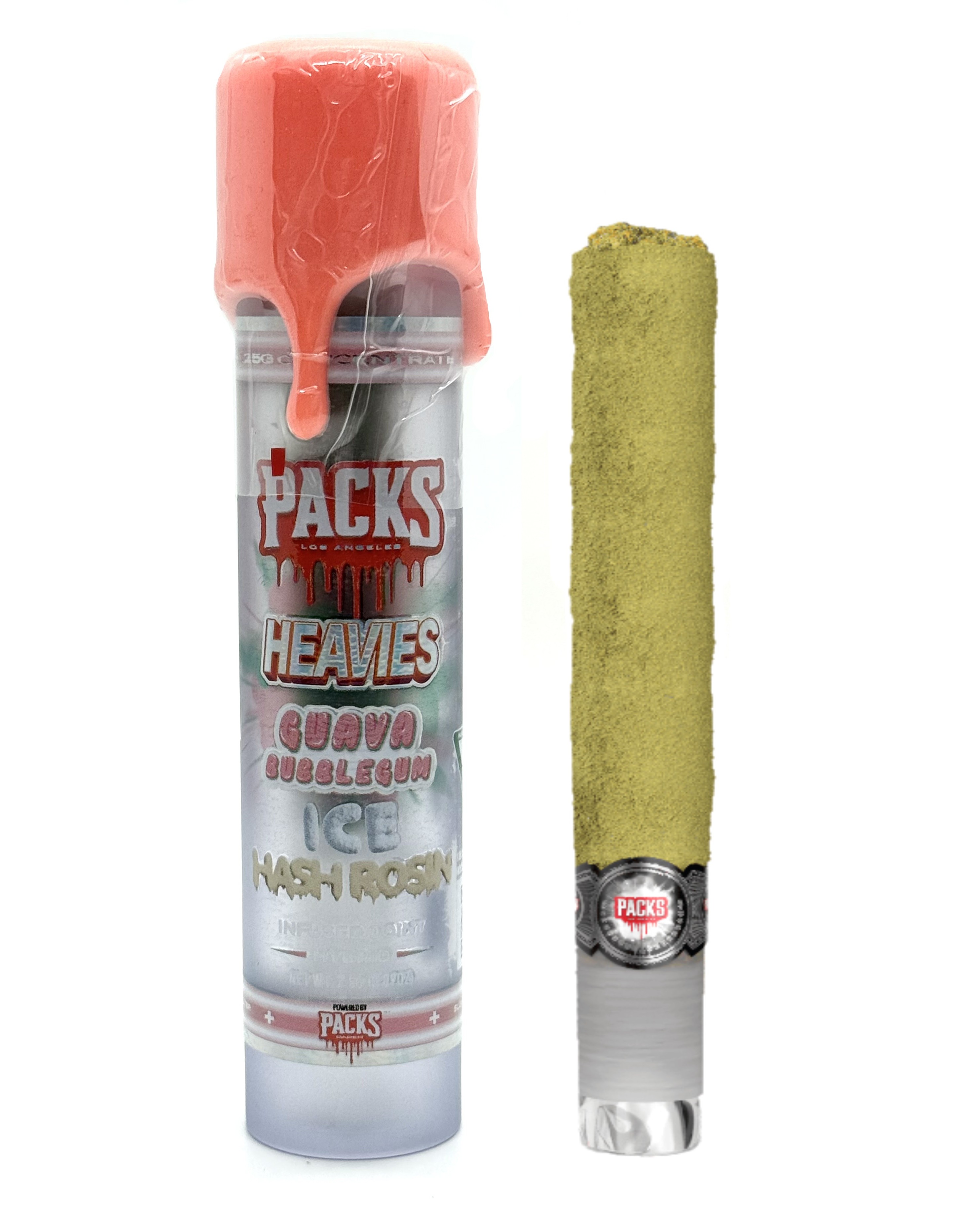 Photograph of product: Packwoods Guava Bubblegum Live Rosin Infused Preroll Rec