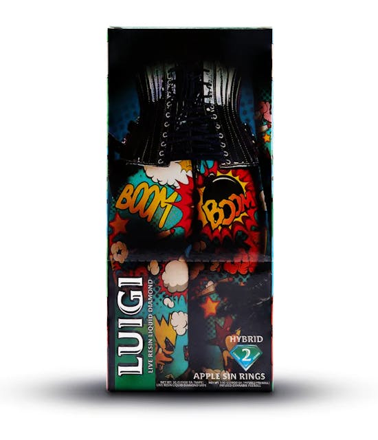 Photograph of product: 1G Disposable Live Resin Liquid Diamonds Apple Sin Rings + 0.5G Infused Pre-roll - Apple Sin Rings