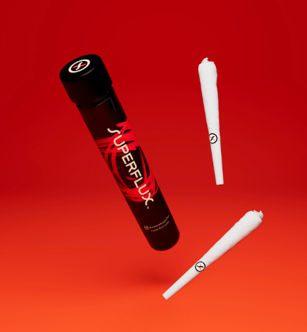 Photograph of product: Infused Pre-roll Pack - Superflux - Mint Sherbert (I) - 1g