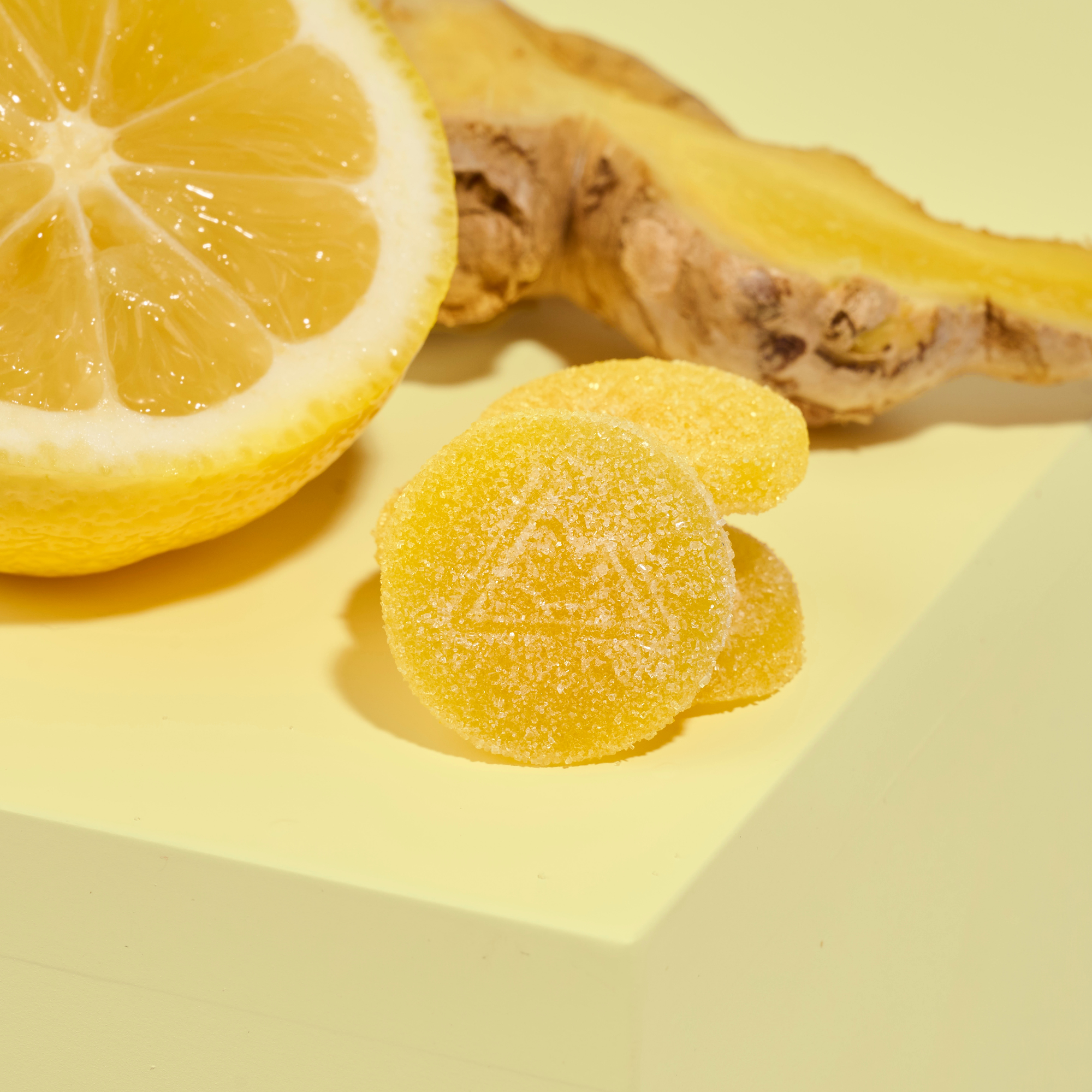 Photograph of product: Lemon Ginger CBD 1:1 5mg CBD | 5mg TH-oui Full Spectrum Chews | 200mg