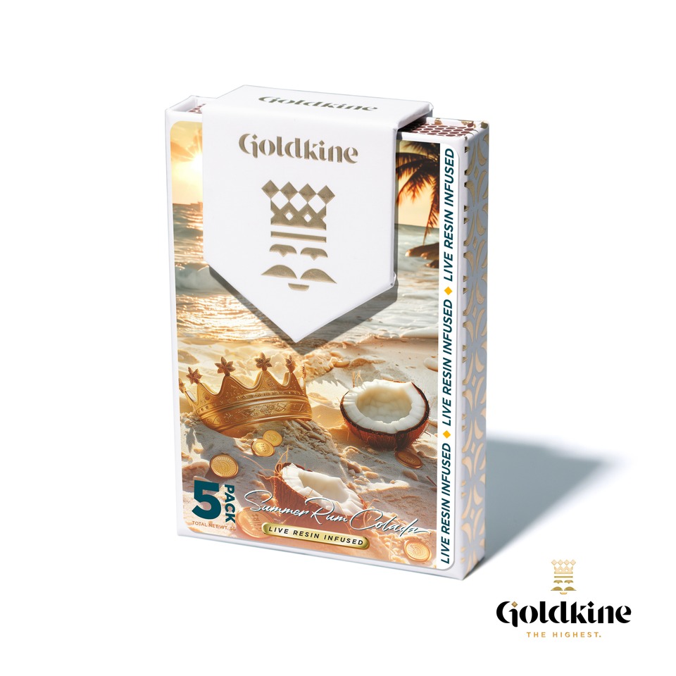 Photograph of product: GOLDKINE | SUMMER RUN COLADA | HYBRID | INFUSED | 5PK | REC