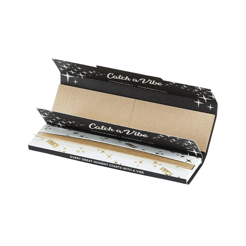Photograph of product: Vibes Ultra Thin King Size + Tips