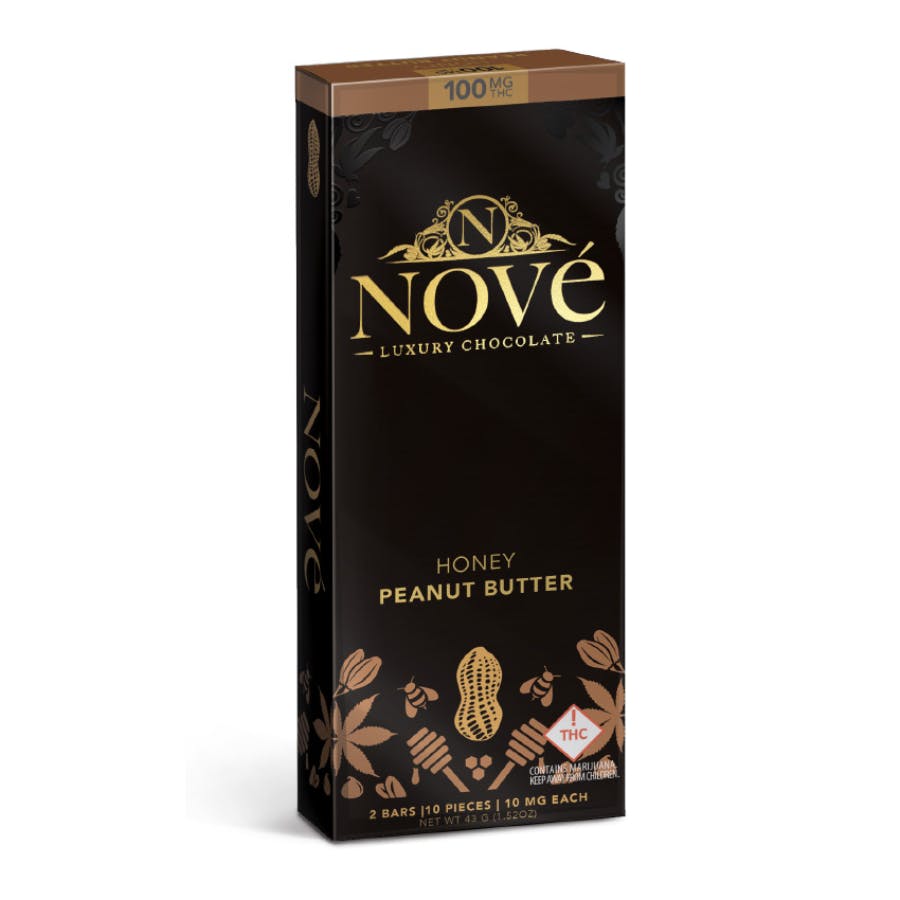 Photograph of product: Nove Chocolate - Honey Peanut Butter 1000mg
