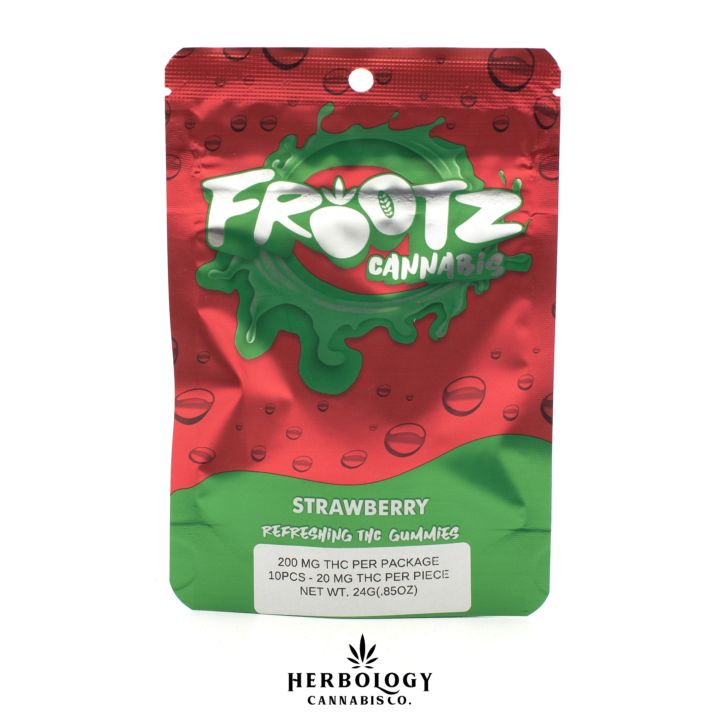 Photograph of product: Frootz | Gummy | Strawberry | 200mg