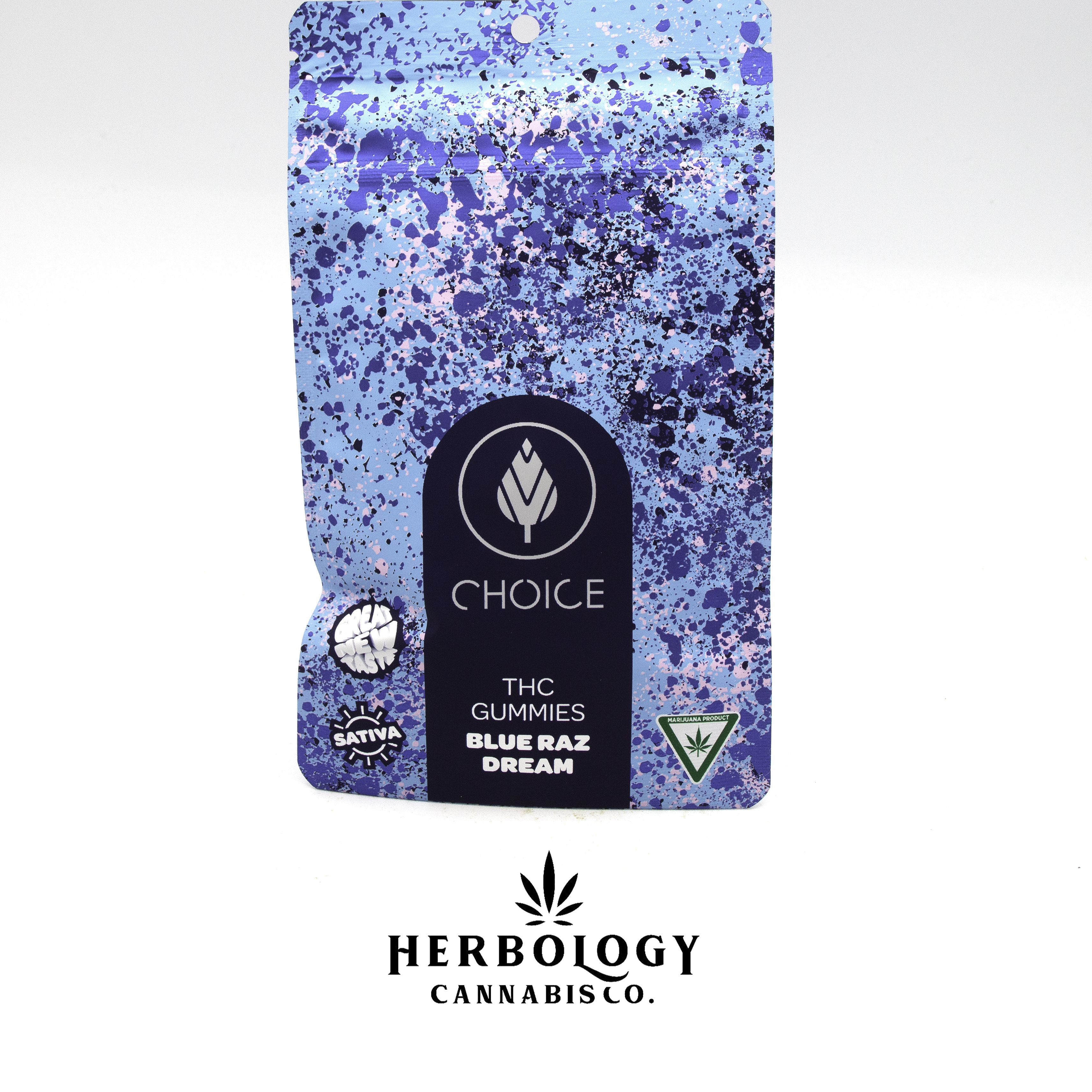 Photograph of product: Choice Chews | Gummy | Blue Raz Dream | 100mg