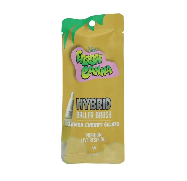 Photograph of product: Lemon Cherry Gelato Live Resin Brush