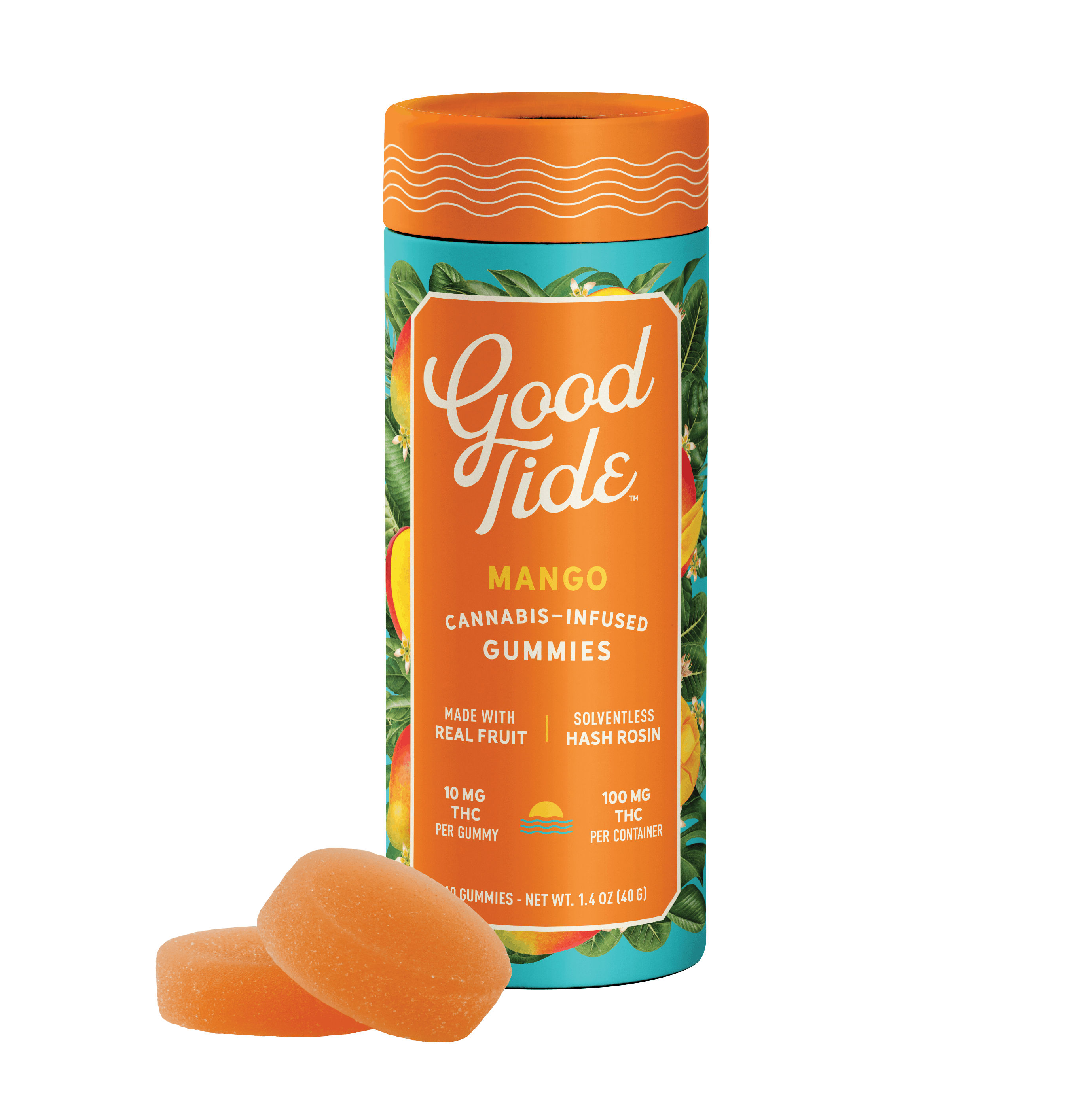 Photograph of product: Good Tide | 100mg Rosin | REC - Mellow - Mango (I)