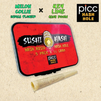 Photograph of product: Melon Collie x Key Lime Rosin - 5pk au chocolat Holes