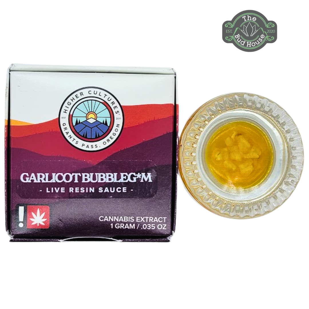 Photograph of product: Higher Cultures 1g GARLICOT BUBBLEGUM LR Sauce