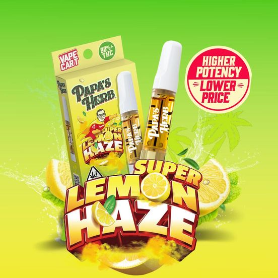 Photograph of product: Papa's Herb - 1g Cartridge (Super Lemon Haze) - 