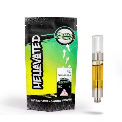 Photograph of product: Melon Sherbert | Distillate Cart | 1g
