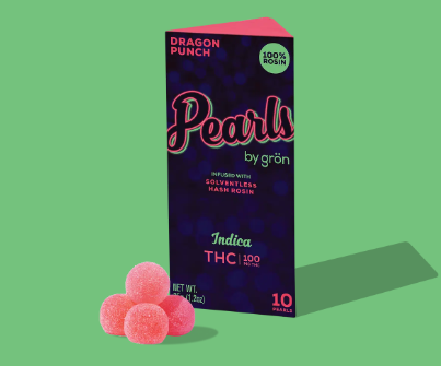 Photograph of product: Gron Pearls | Dragon Punch | 100mg 10pk rosin gummies