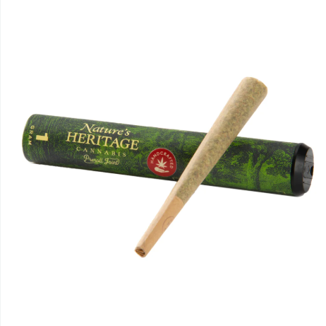 Photograph of product: Nature's Heritage Double Krush 1g Pre-Roll