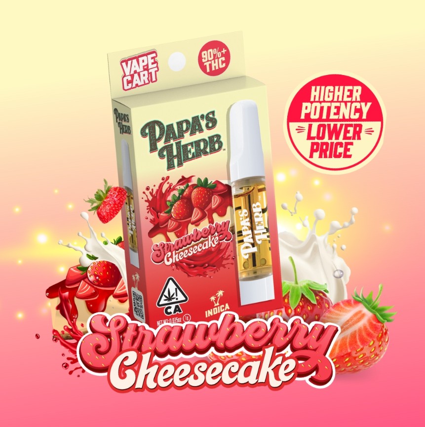 Photograph of product: Strawberry Cheesecake Cartridge 1g
