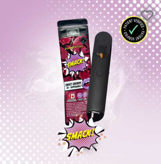 Photograph of product: SMACK!! | Disposable Cartridge | Sweet Cherry | (H) 2000mg