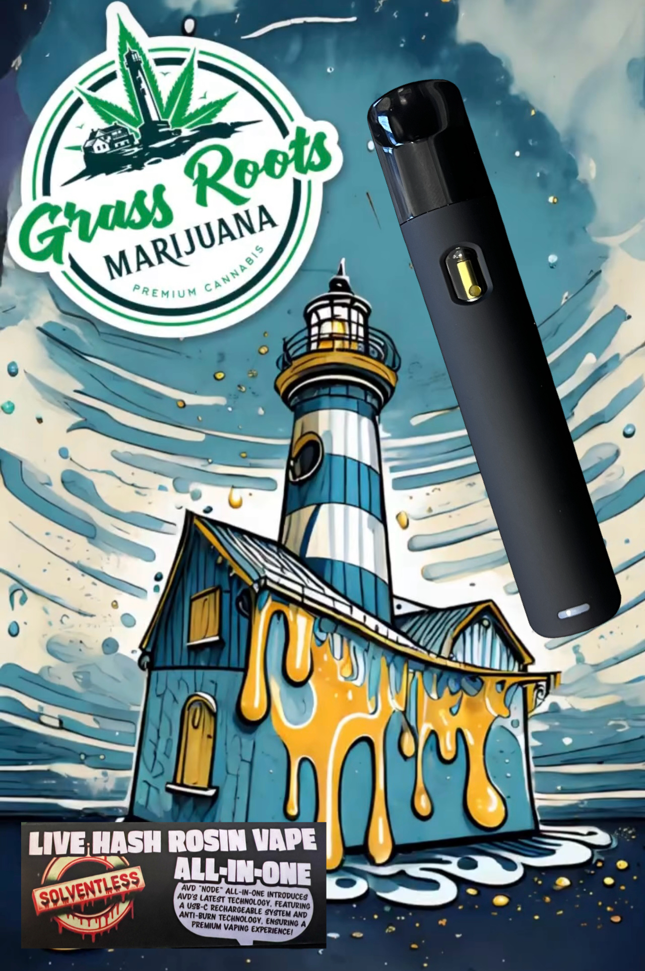 Photograph of product: GRM | Dulce De Uva Disposable Rosin Cart