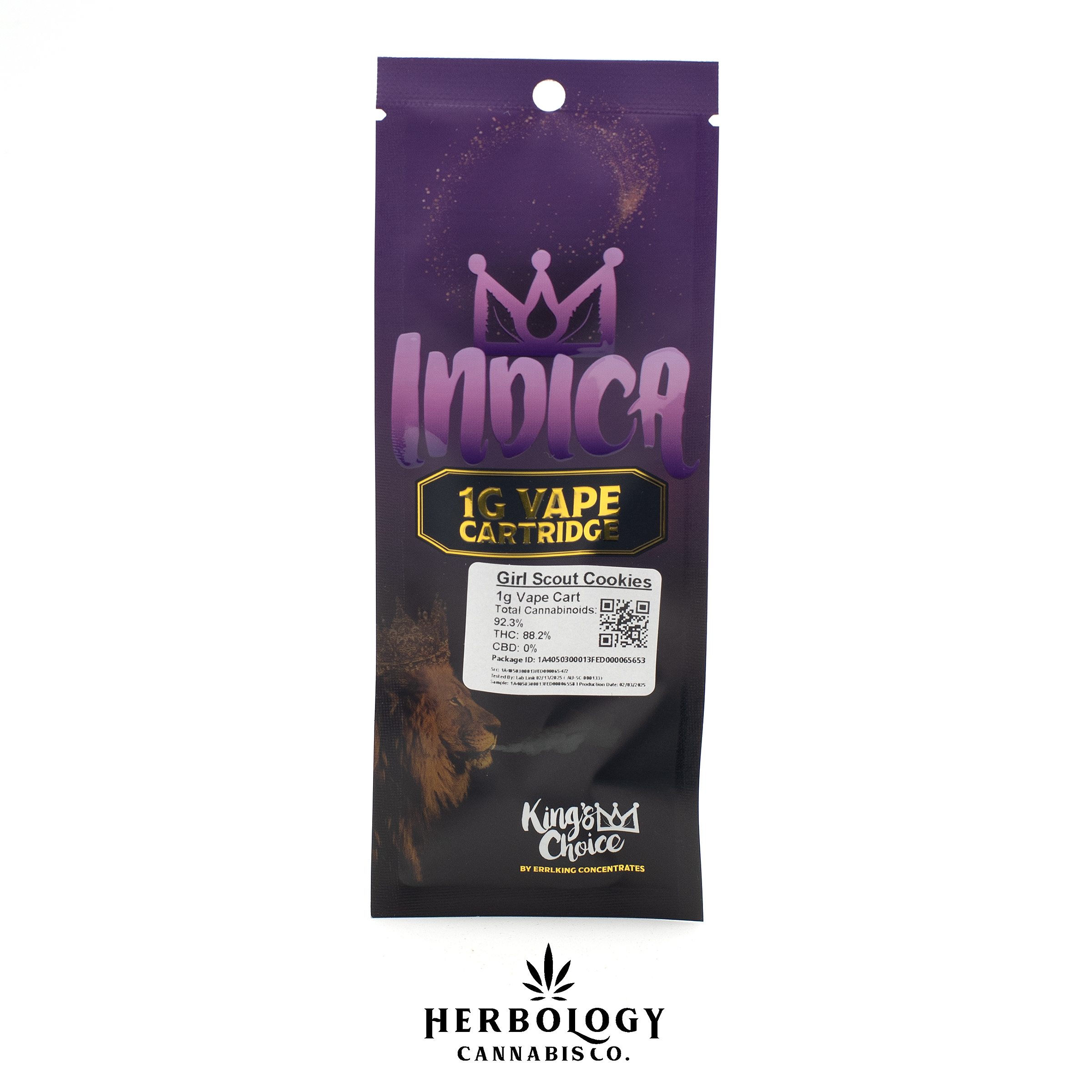 Photograph of product: Errlking | 510 Cart | King's Choice | Girl Scout Cookie