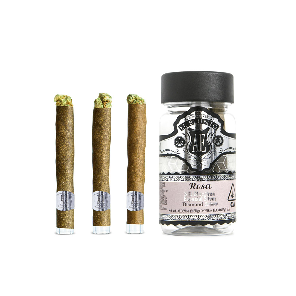 Photograph of product: ROSA DIAMOND INFUSED BLUNTITO 3-PACK [2.55 G]