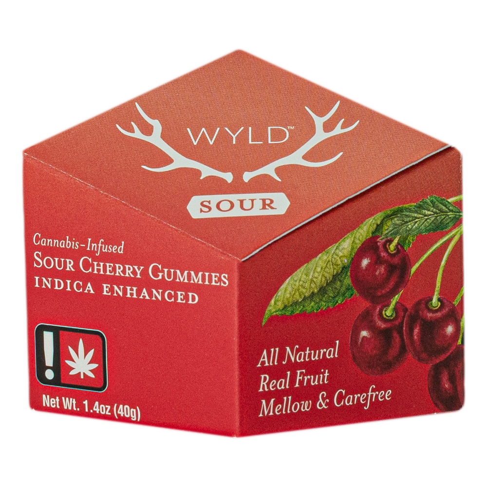 Photograph of product: Gummies - Indica - THC:100mg - 10pk - Sour Cherry