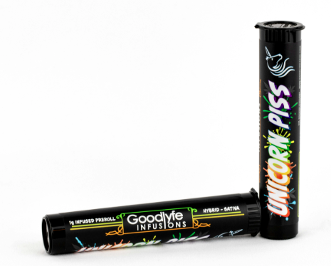 Photograph of product: Goodlyfe Infused Pre Roll - Unicorn Piss