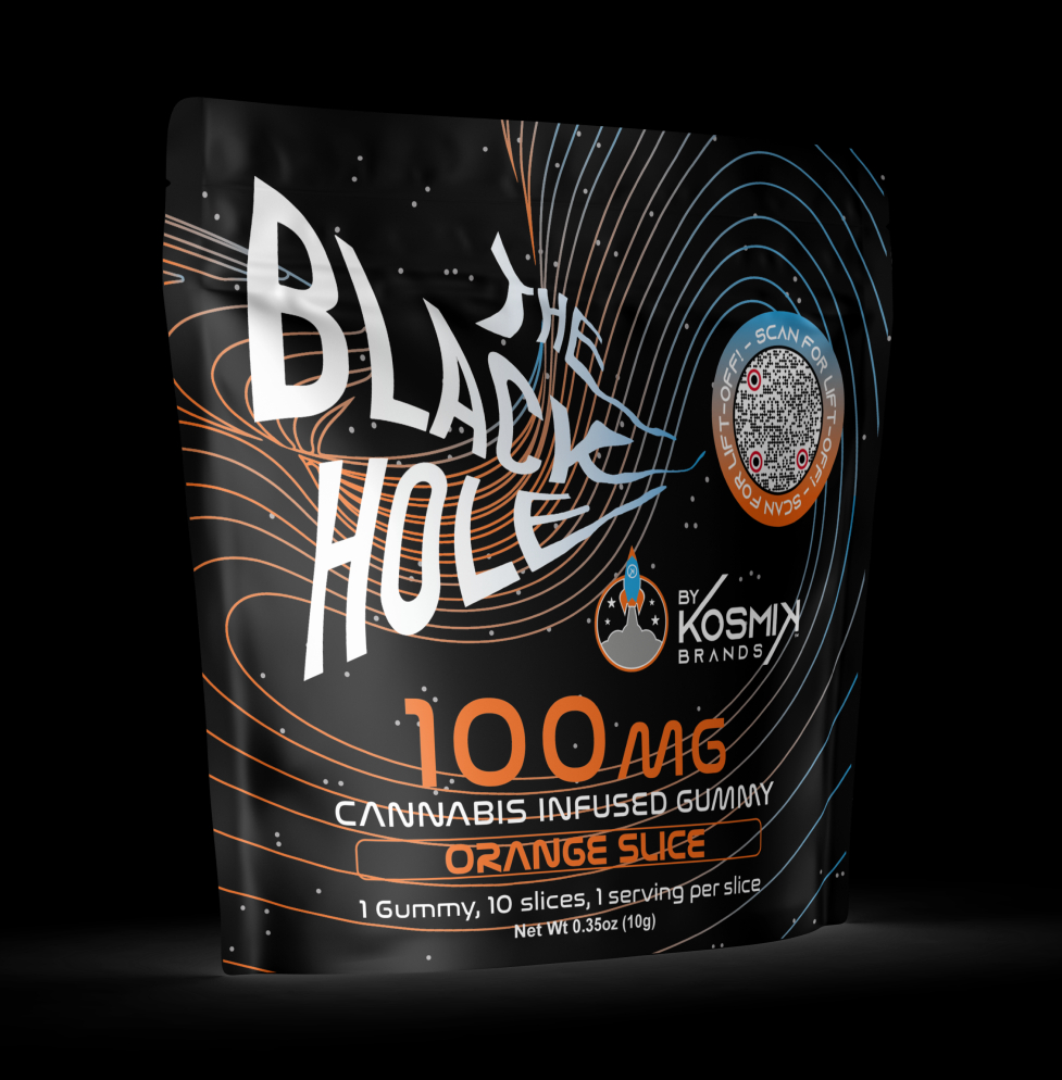Photograph of product: Kosmik Black Hole Orange Slice - 2pk