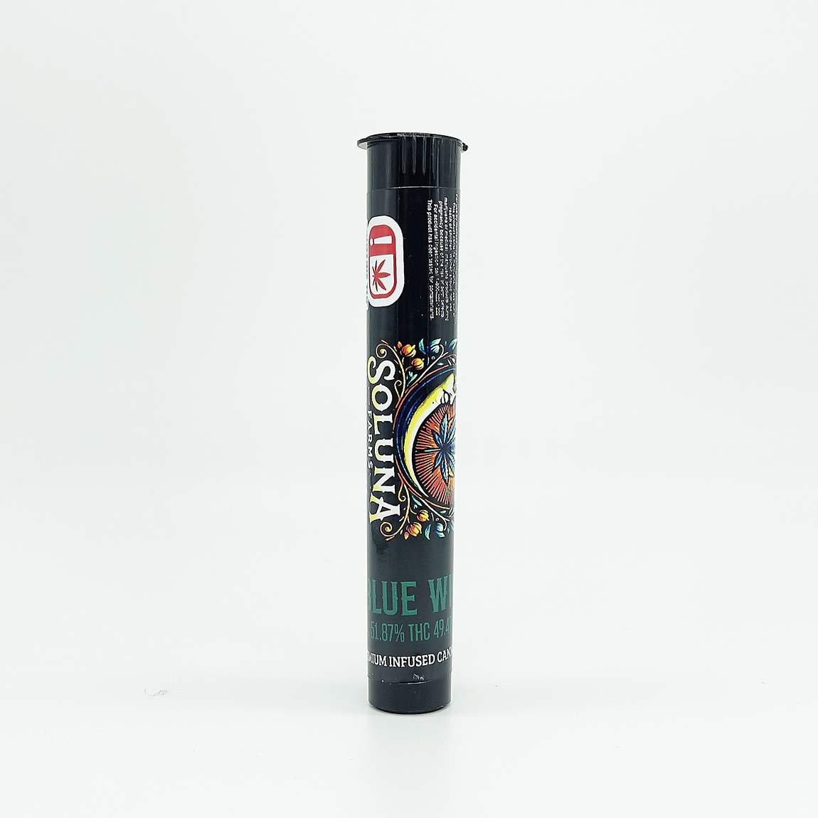Photograph of product: Soluna | Infused Pre-Roll | Blue Widow | 1g