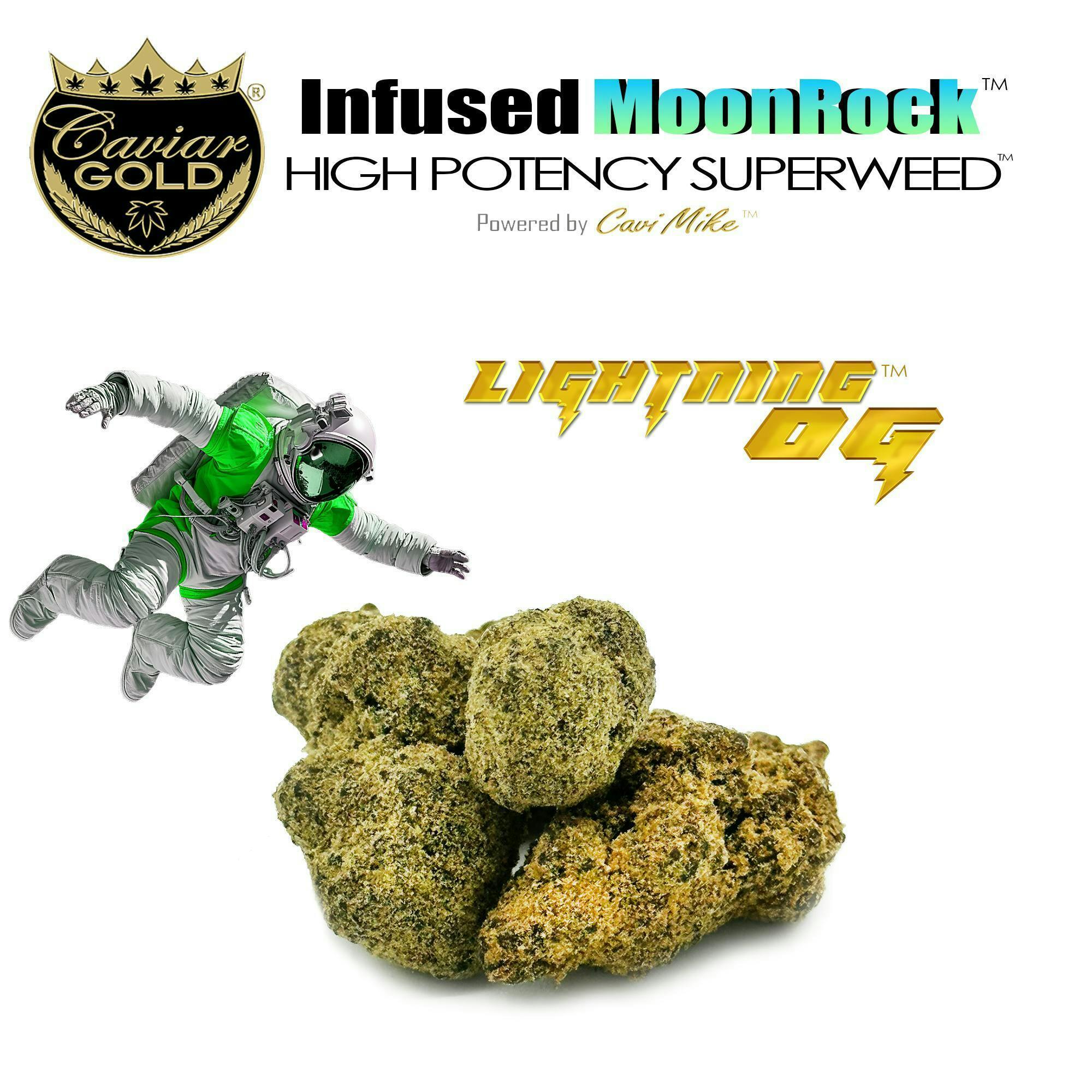 Photograph of product: Lightning OG | Moonrocks | 3.5g