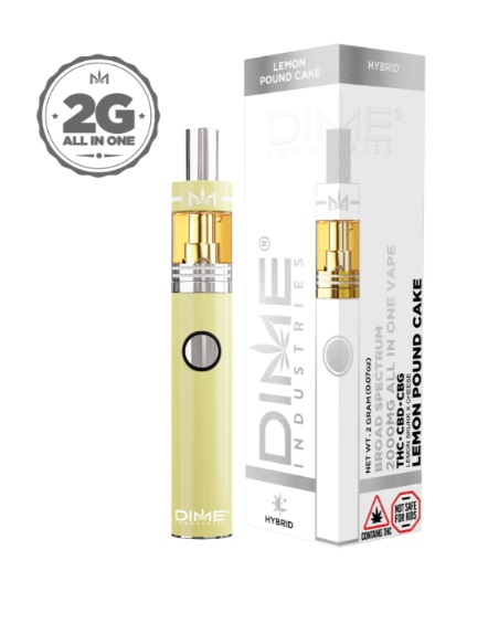 Photograph of product: Lemon Pound Cake (H) - Balanced Line - 2g Disposable - DIME