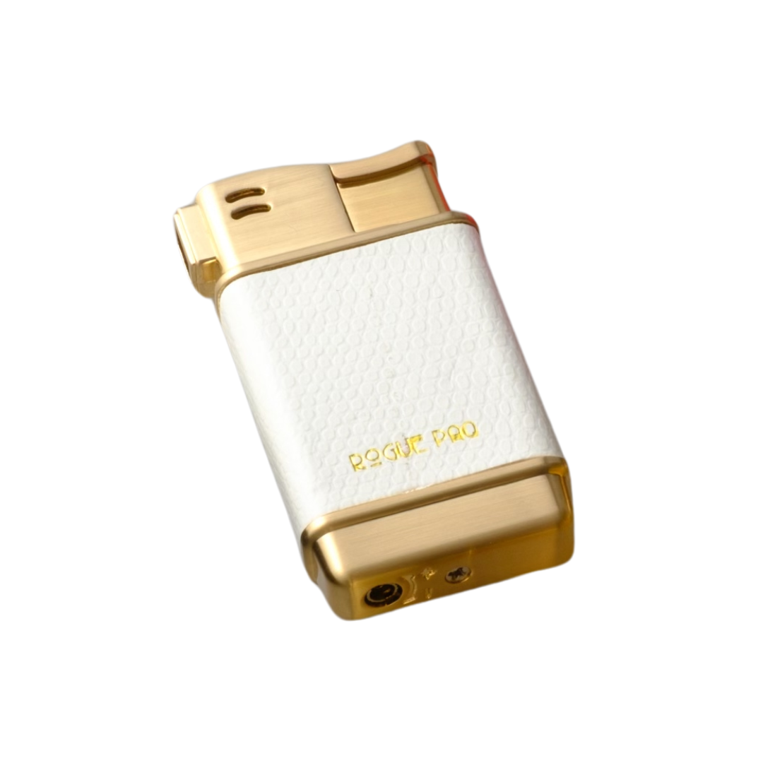 Photograph of product: Refillable Lighter Gold-Tone Butane | Cream