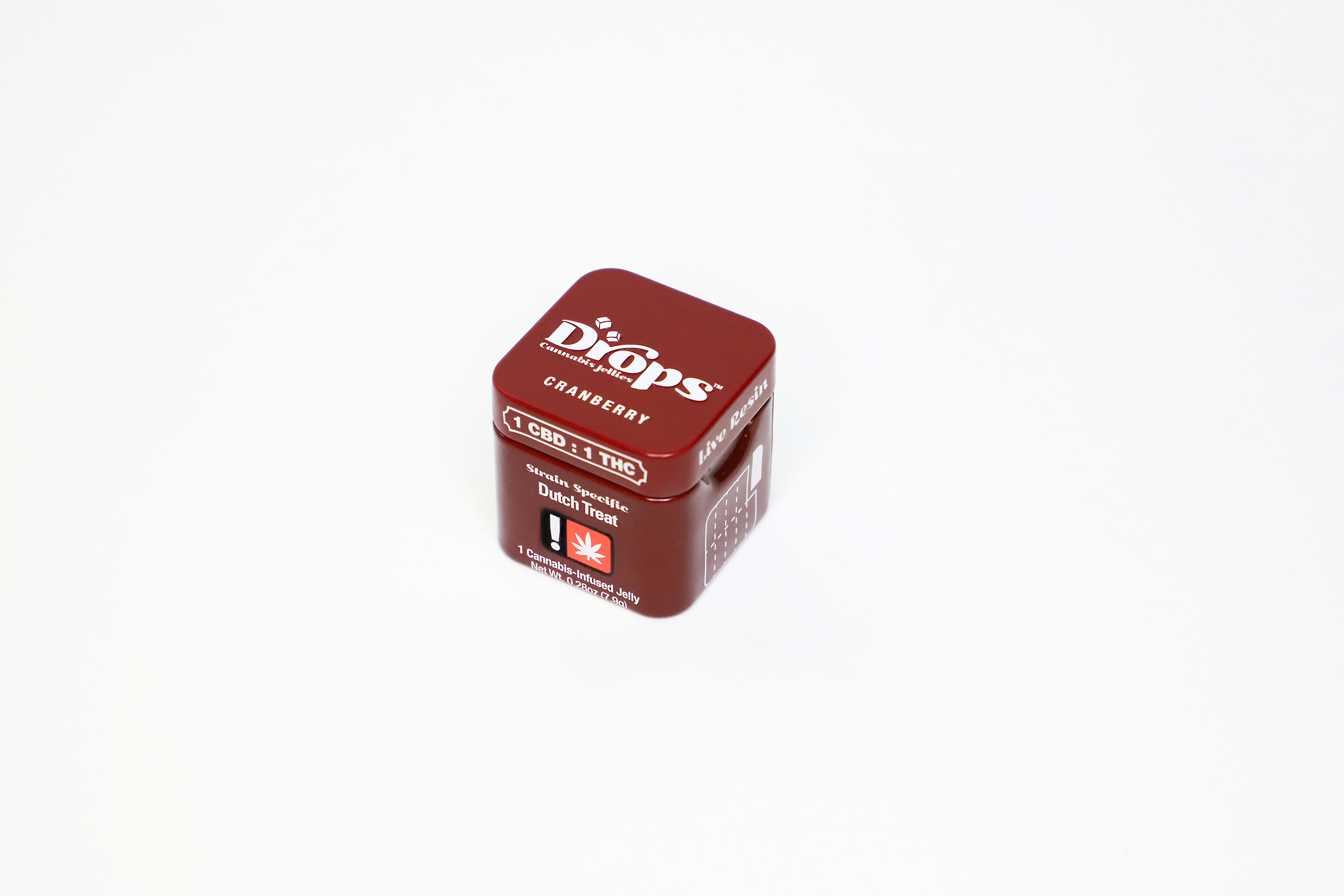 Photograph of product: Drops - 1:1:1:1: (TH-oui:CBD:CBC:CBG) CRANBERRY - Jellies - (50mg) - H