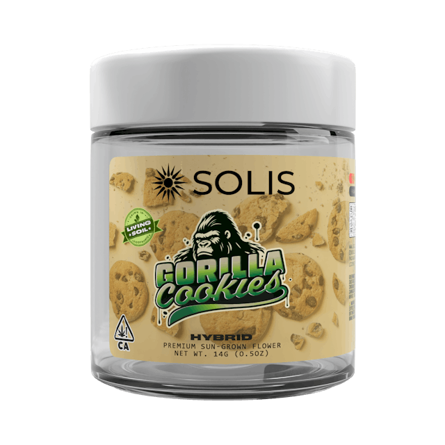 Photograph of product: Gorilla Cookies | Jarred Flower (14g) | Hybrid - 