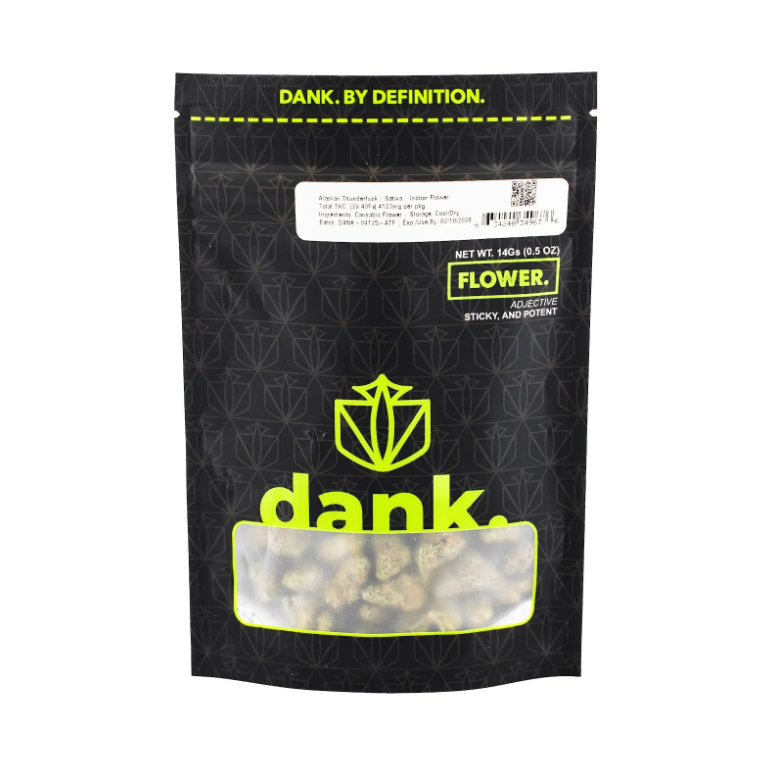 Photograph of product: Dank Alaskan Thunder Fuck Flower 14g