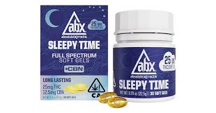 Photograph of product: ABX - Edibles - Sleepy Time Solventless + CBN Soft Gels - 25MG