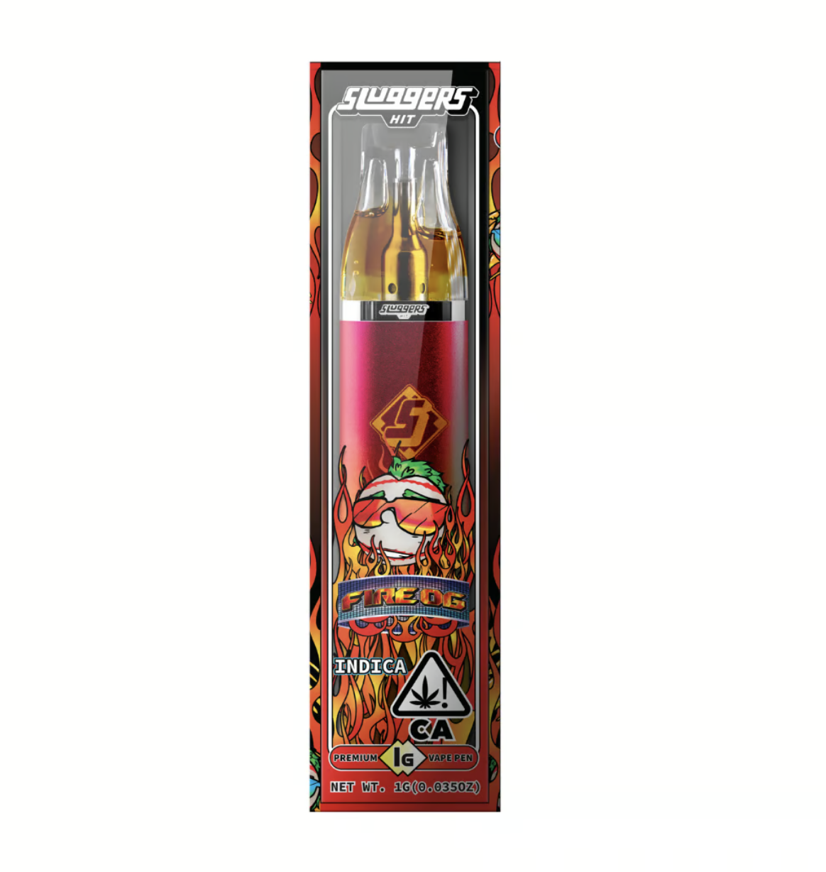 Photograph of product: Sluggers Gram Slam All-In-One 1g - Fire OG (I)