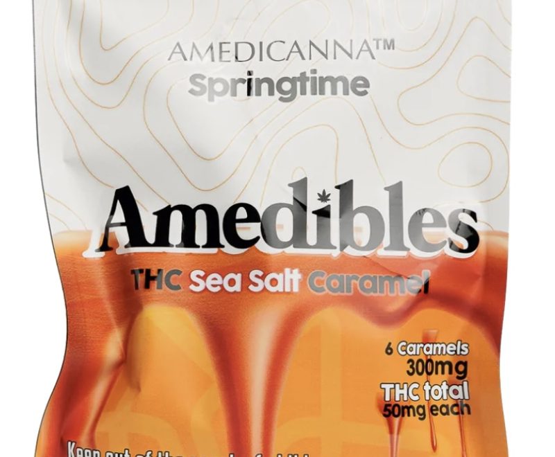Photograph of product: Amedicanna/ Edibles / Vanilla Caramel 5pk