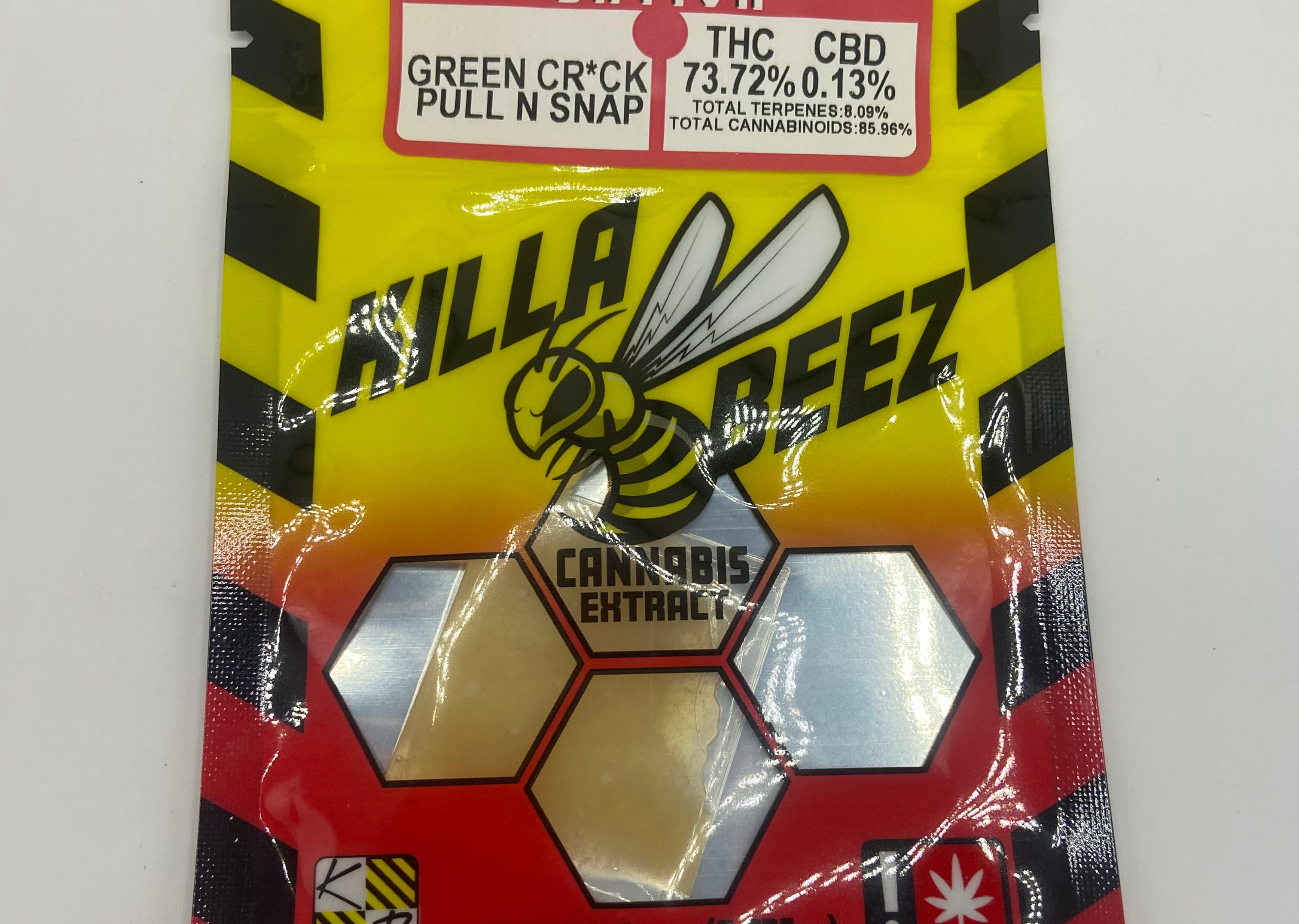 Photograph of product: Killa Beez Shatter | Oui'd | Green Crack