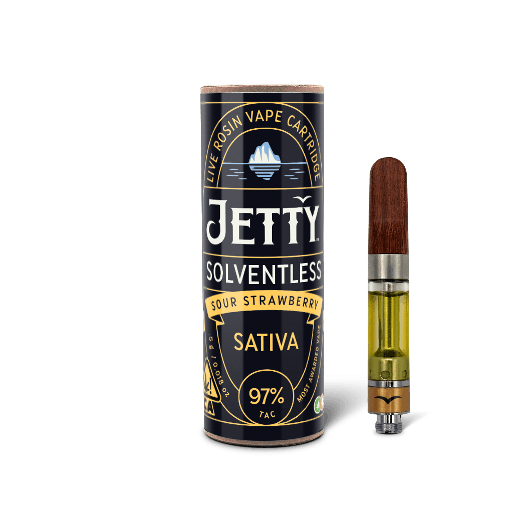 Photograph of product: Sour Strawberry OCal Solventless Cartridge 1g