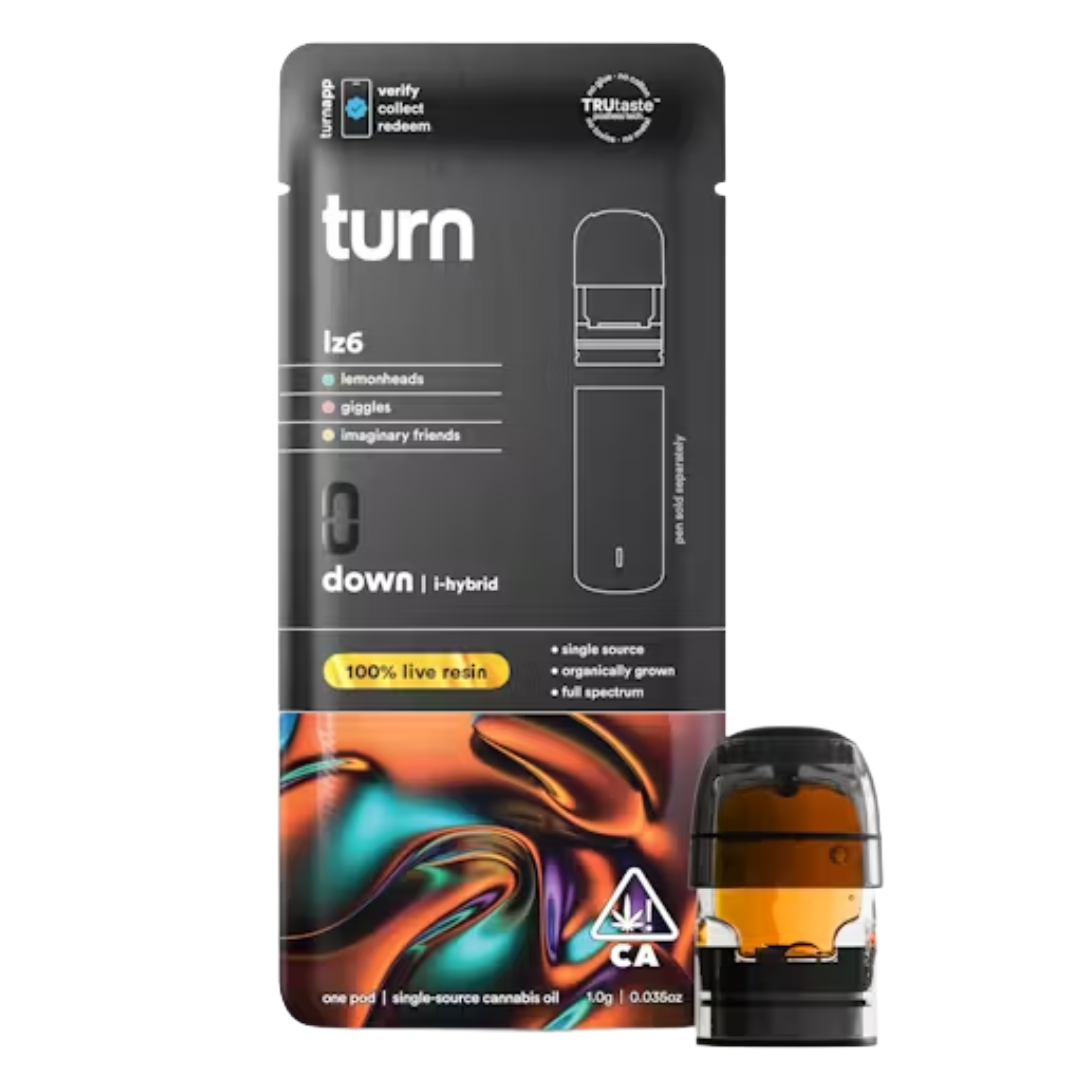 Photograph of product: TURN - TURN DOWN - LZ6 LIVE RESIN 1000MG