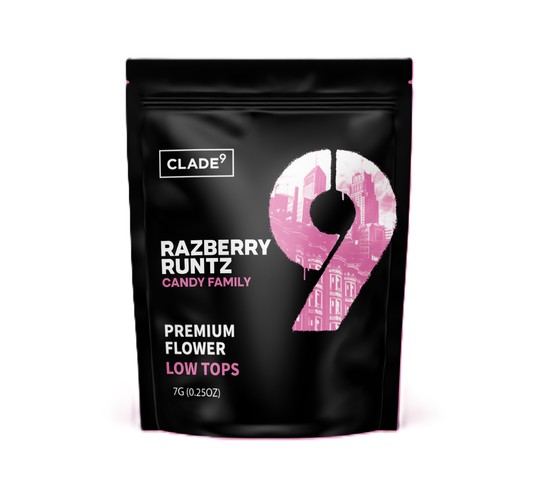 Photograph of product: Clade9 Flower Popcorn 7g- Razberry Runtz