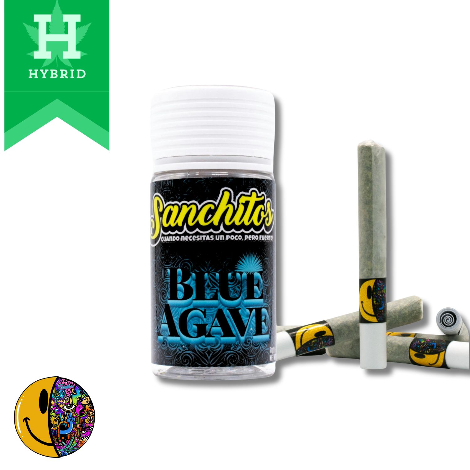 Photograph of product: HeS | Pre-Rolls | Infused Sanchitos | 7pk | Blue Agave | 3.5g