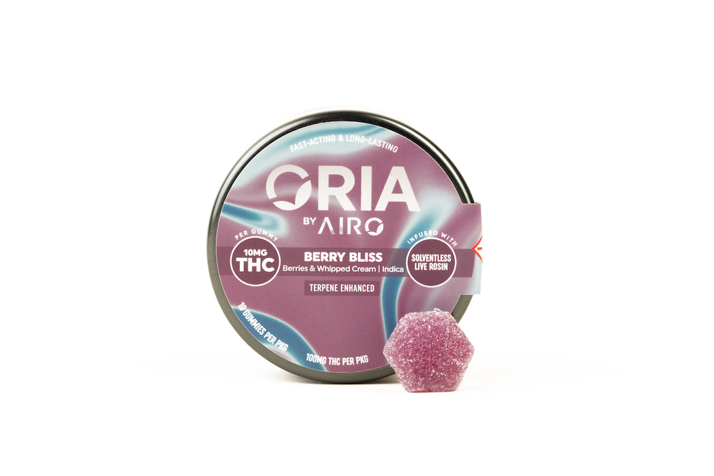 Photograph of product: Sourberry Squeeze 10mg (10ct) - ORIA Gummies