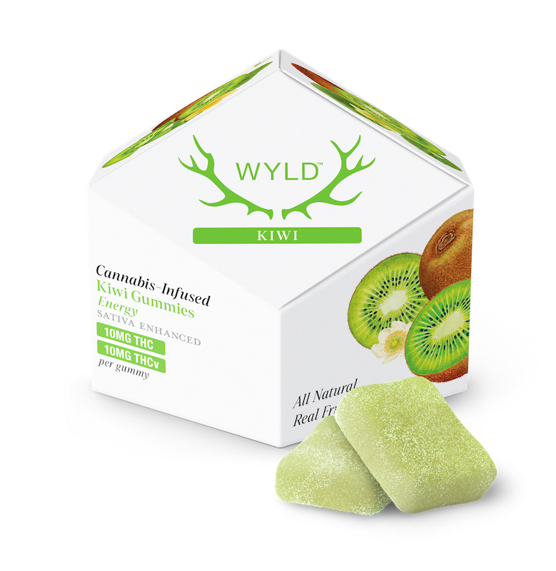 Photograph of product: Kiwi Gummies - 1:1 (TH-oui:TH-ouiV) - WYLD