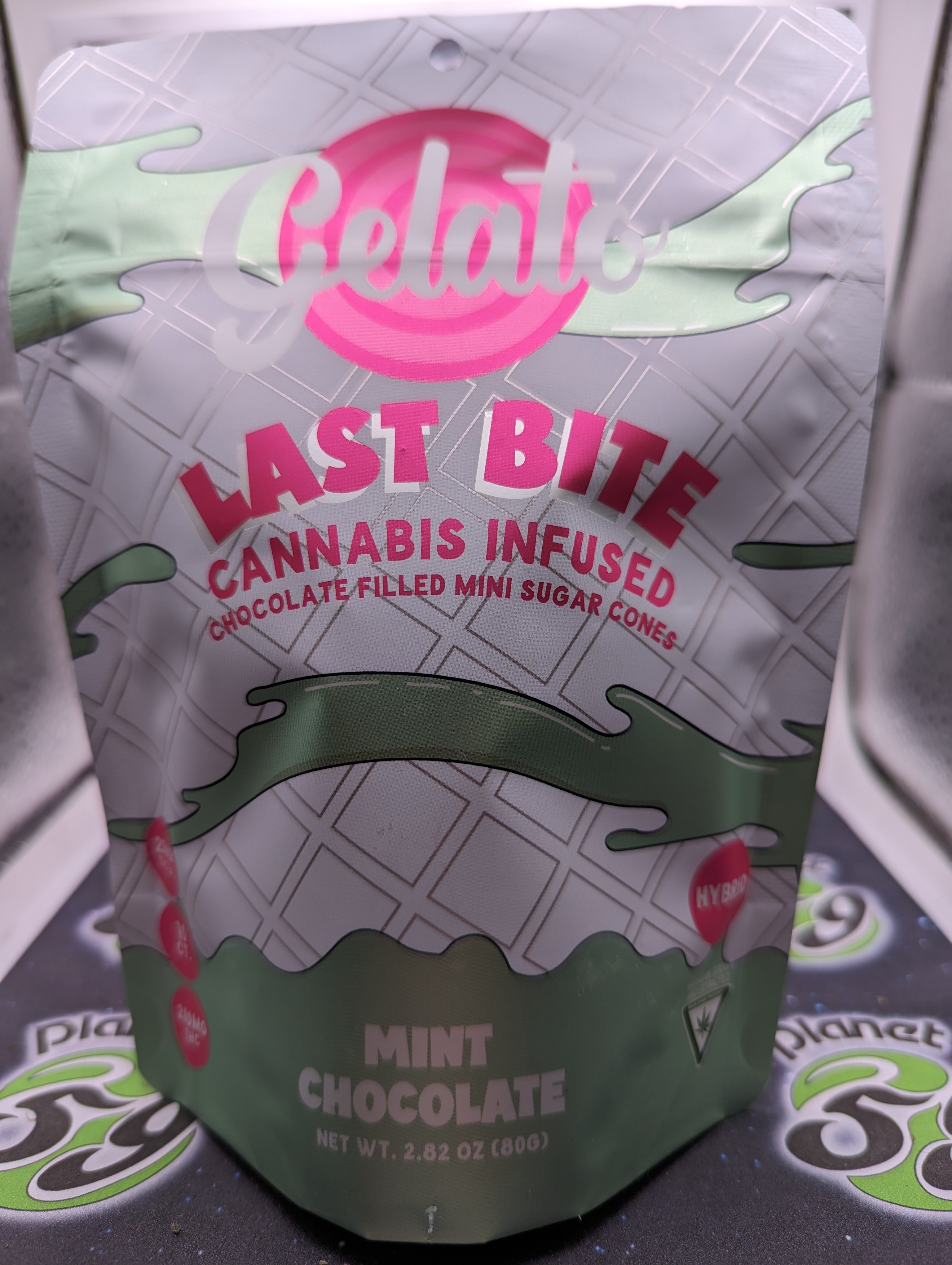 Photograph of product: Gelato Last Bites | Mint Chocolate 10pk | 200mg Edible