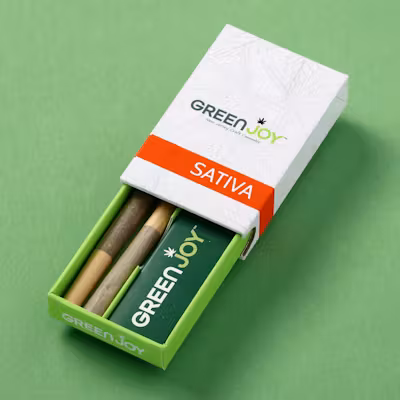 Photograph of product: Green Joy - OG Lime Killer - 1g Pre-Roll 2pk