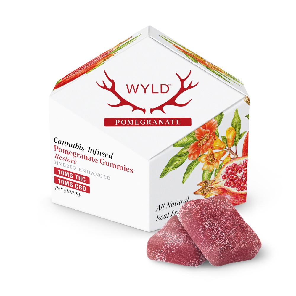 Photograph of product: *Promo* Wyld | Pomegranate Gummies | 1:1 Cbd:Thc | 100mg