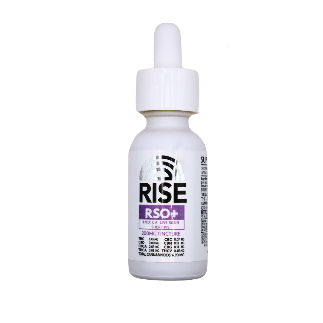 Photograph of product: Rise - 200mg Tincture - RSO Sherb Pie