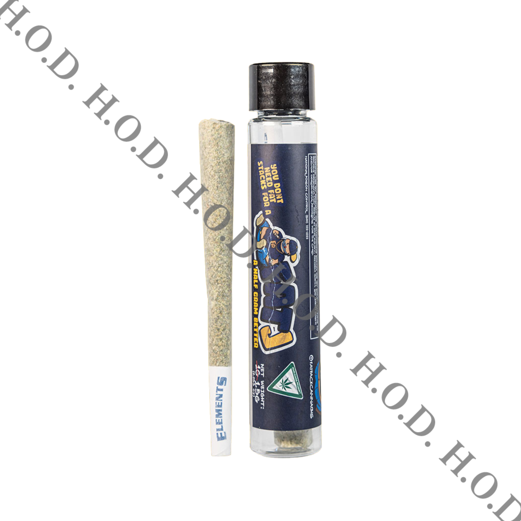 Photograph of product: Fat J Lemon Cherry Gelato Pre-Roll 1.5g