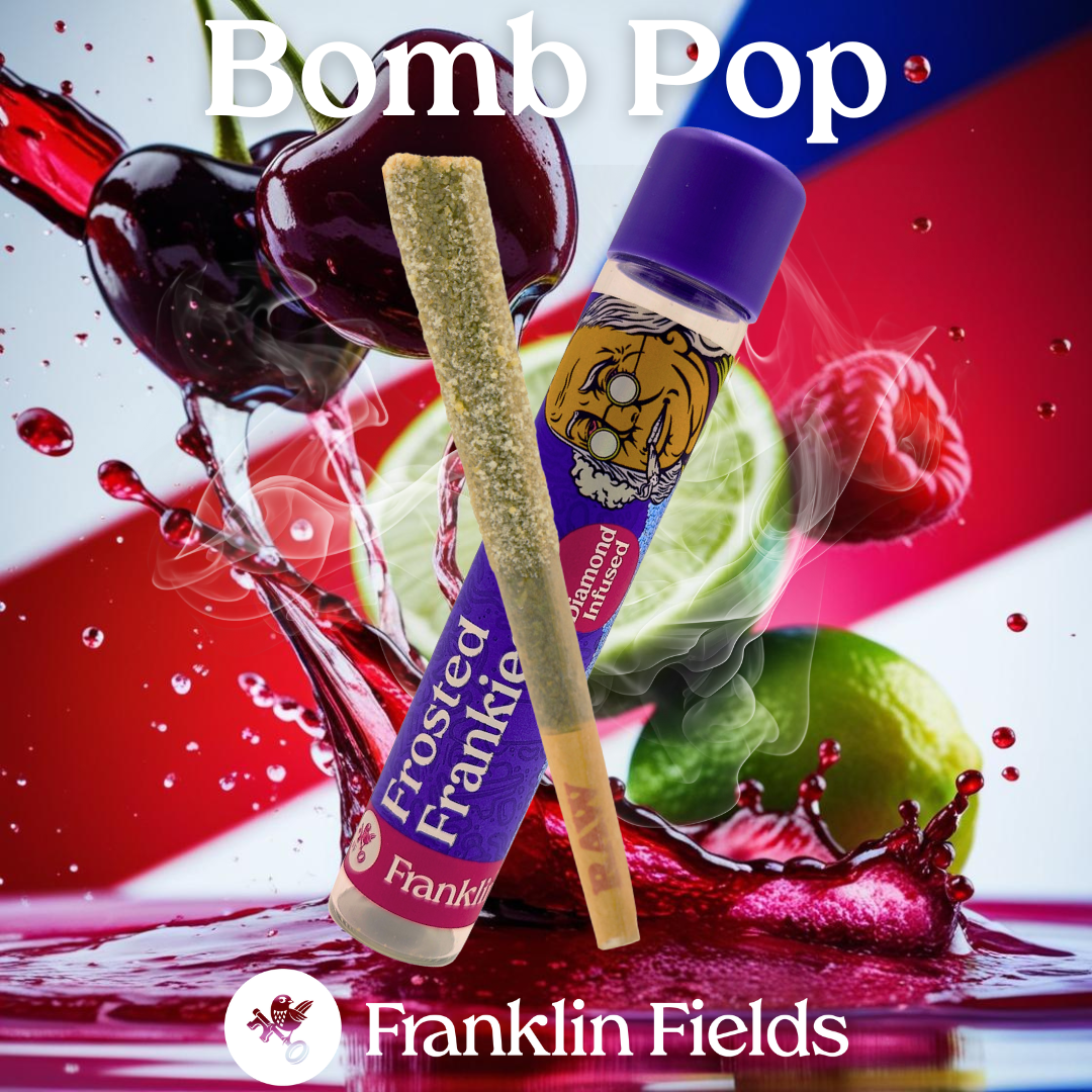 Photograph of product: Franklin Fields - 1.25g Infused Pre-Roll - Bomb Pop